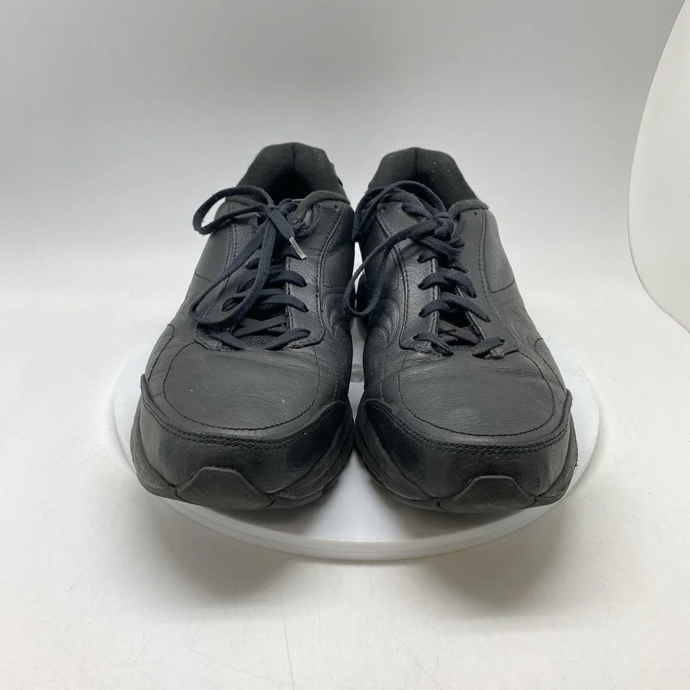 Saucony Omni Walker Shoes Mens 12 Black Leather Walking Comfort S40202-2
